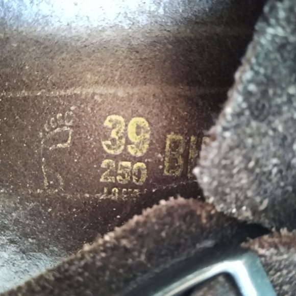 Birkenstock Boston Brown Suede Slippers - Picture 5 of 11